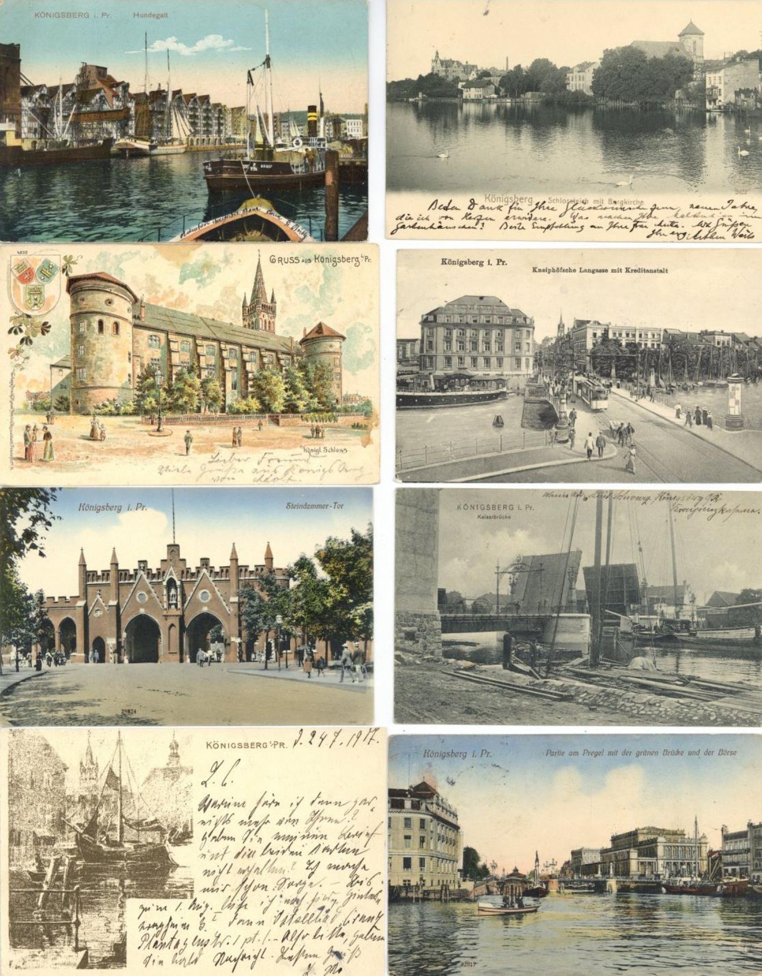 Königsberg Partie mit über 30 Ansichtskarten vor 1945 I-II
