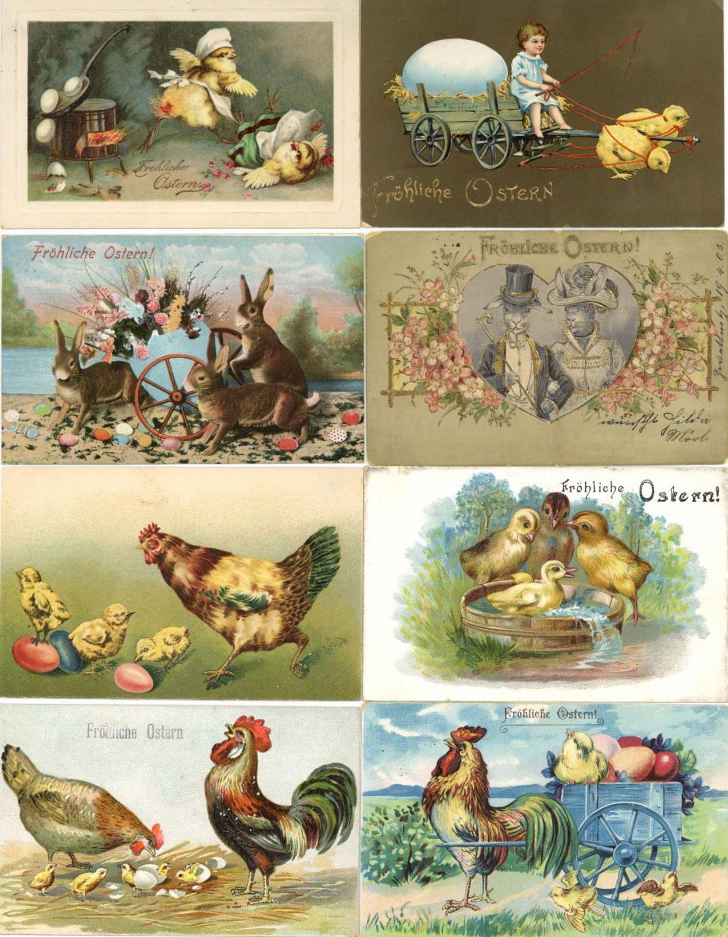 Ansichtskarten,Glueckwunsch,OsternOstern Album mit circa 240 Ansichtskarten dabei sehr schöne