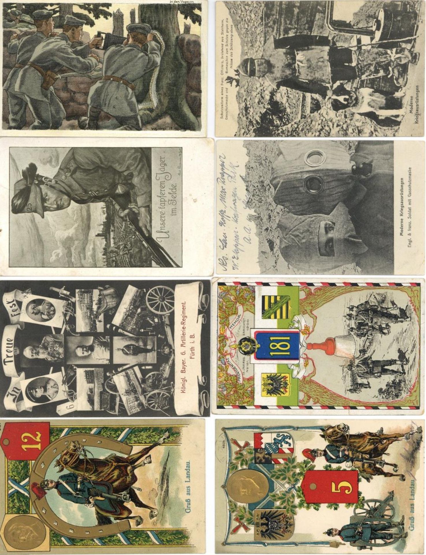 Militaer,WK I,sonstigeWK I Partie von circa 120 Ansichtskarten unterschiedliche Erhaltungen