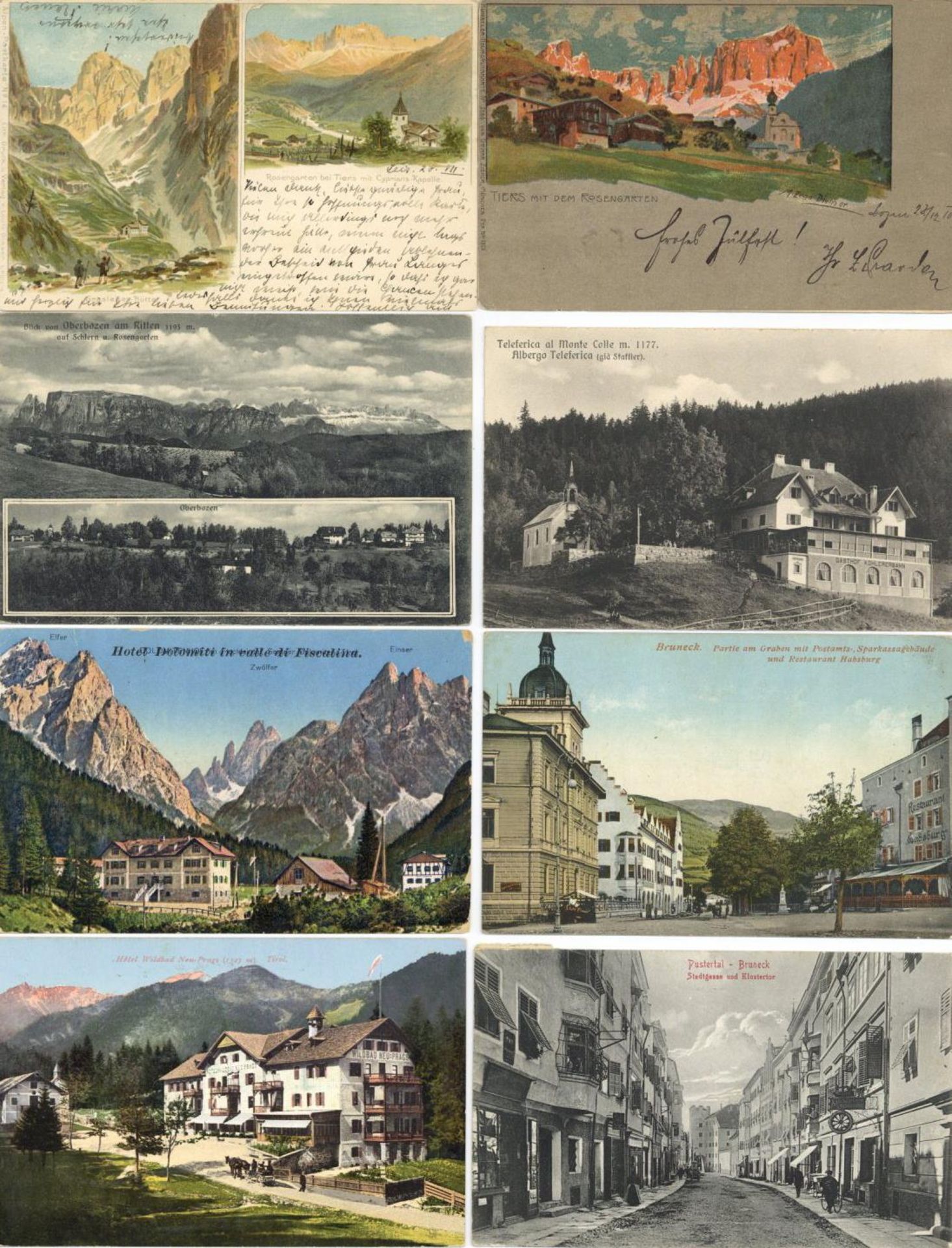 Südtirol Sammlung von circa 1500 Ansichtskarten I-II