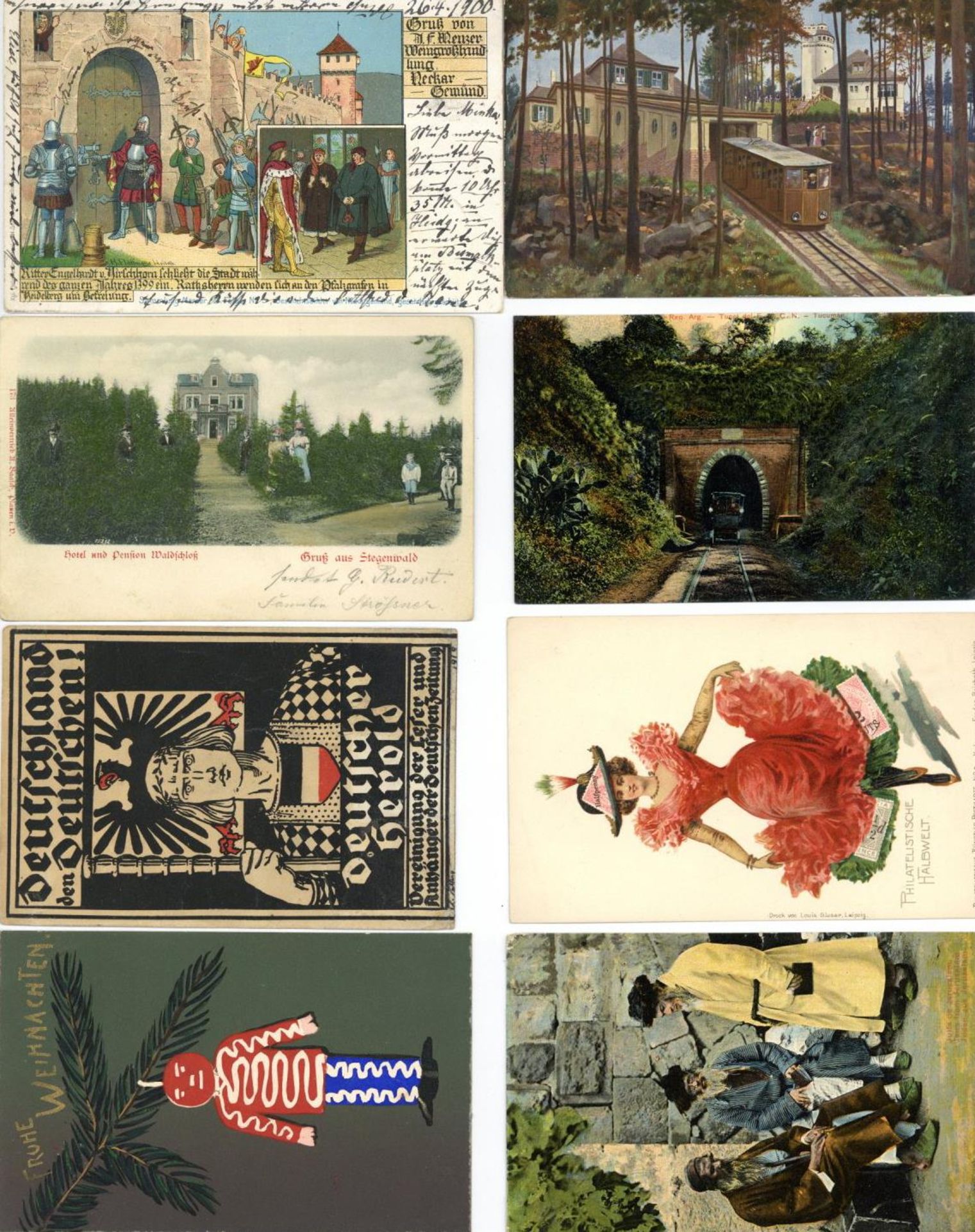 Motive und ein wenig Topo Partie mit über 50 Ansichtskarten meist vor 1945 I-II