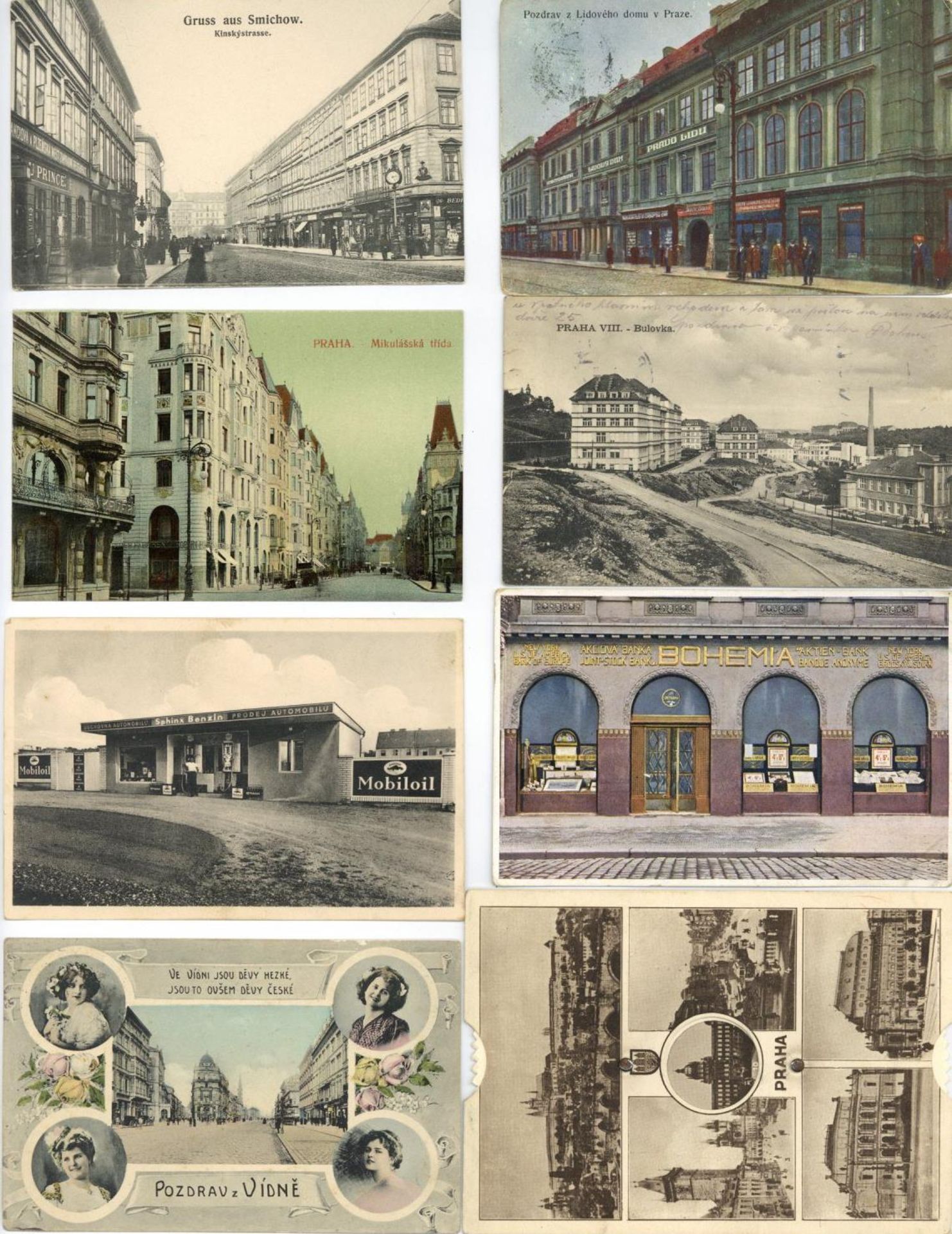 Prag (Tschechien) Sammlung von über 500 Ansichtskarten I-II