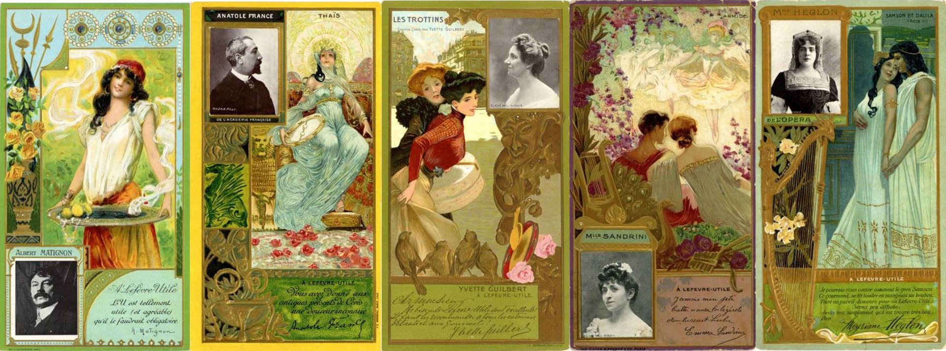 Reklame/WerbungWerbung Lefevre Utile Partie mit über 60 Sammelbilder/ Kaufmannsbilder um 1900