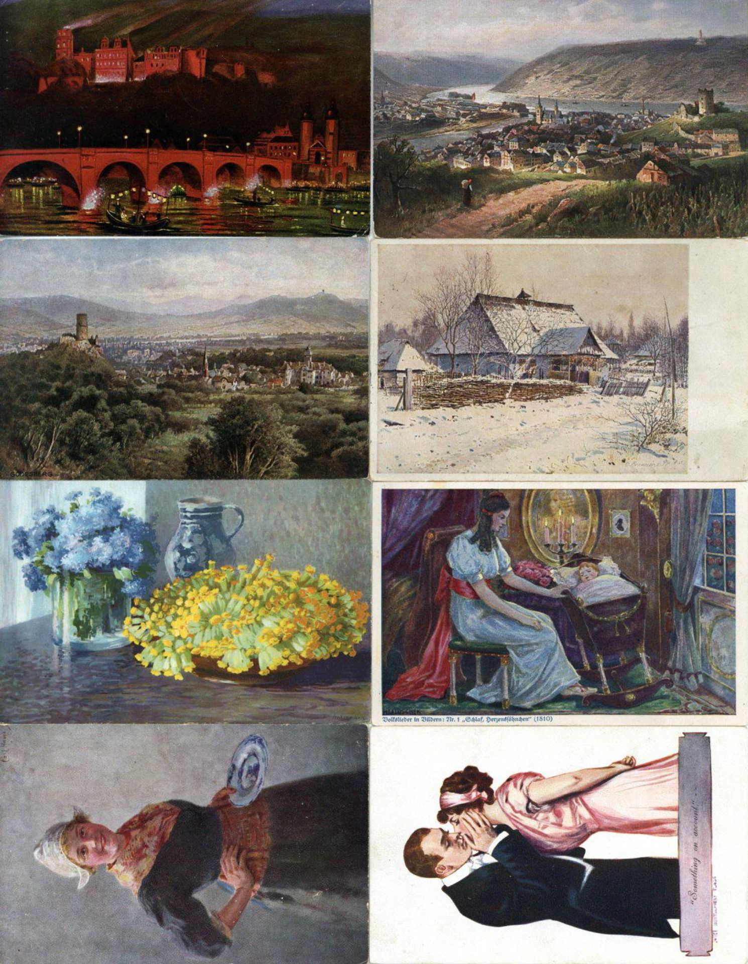 Kunst u. Kultur,Berühmte Maler,sonstigeKünstler Partie von circa 1000 Ansichtskarten I-II- - -23.