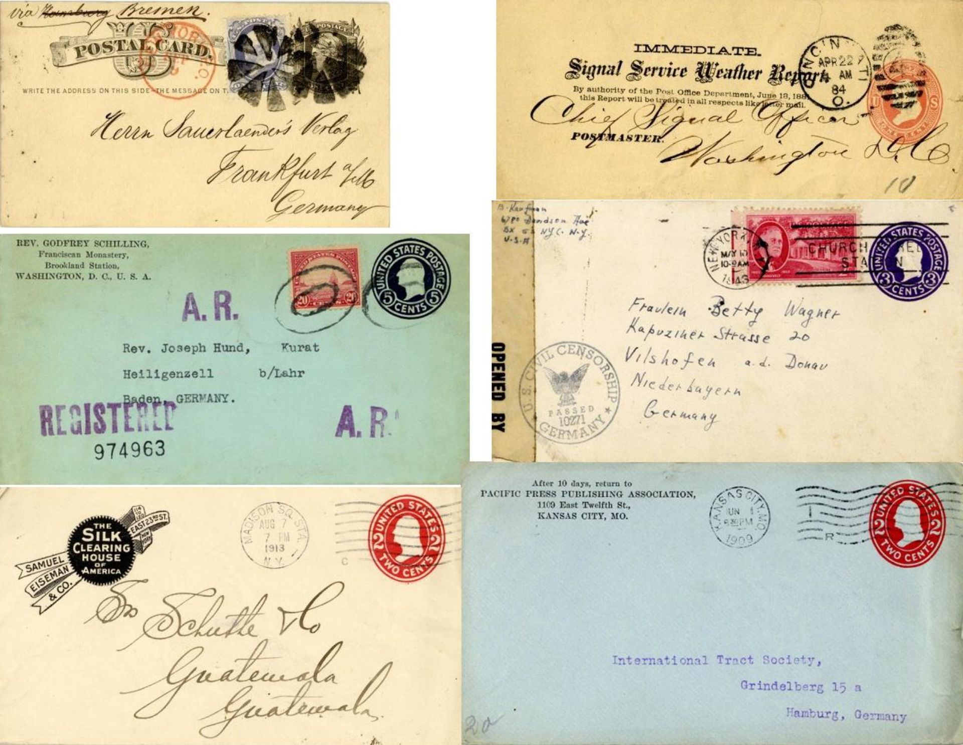 1860/1960 (ca.) kleiner Posten von ca. 100 fast ausschliesslich gebrauchten Ganzsachenumschlägen und