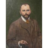 Arthur Siebelist(Loschwitz/Dresden 1870 - Hittfeld/Hamburg 1945)SelbstportraitUm 1900, Öl/Lw., 82