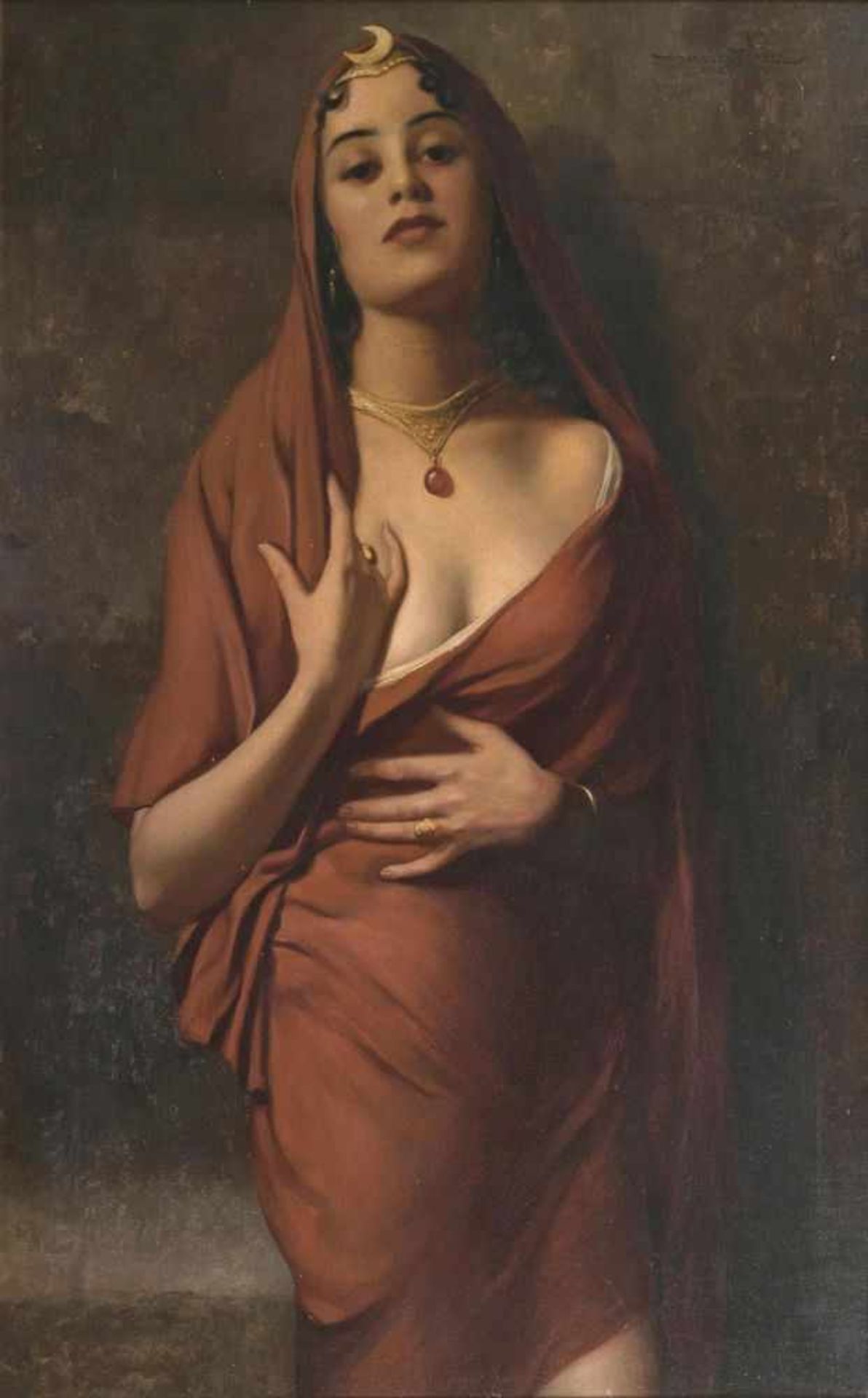 Hans Hassenteufel(Hamburg 1887 - München 1943)Fatima, die FavoritinÖl/Lw., 100,5 x 70,5 cm, r. o.