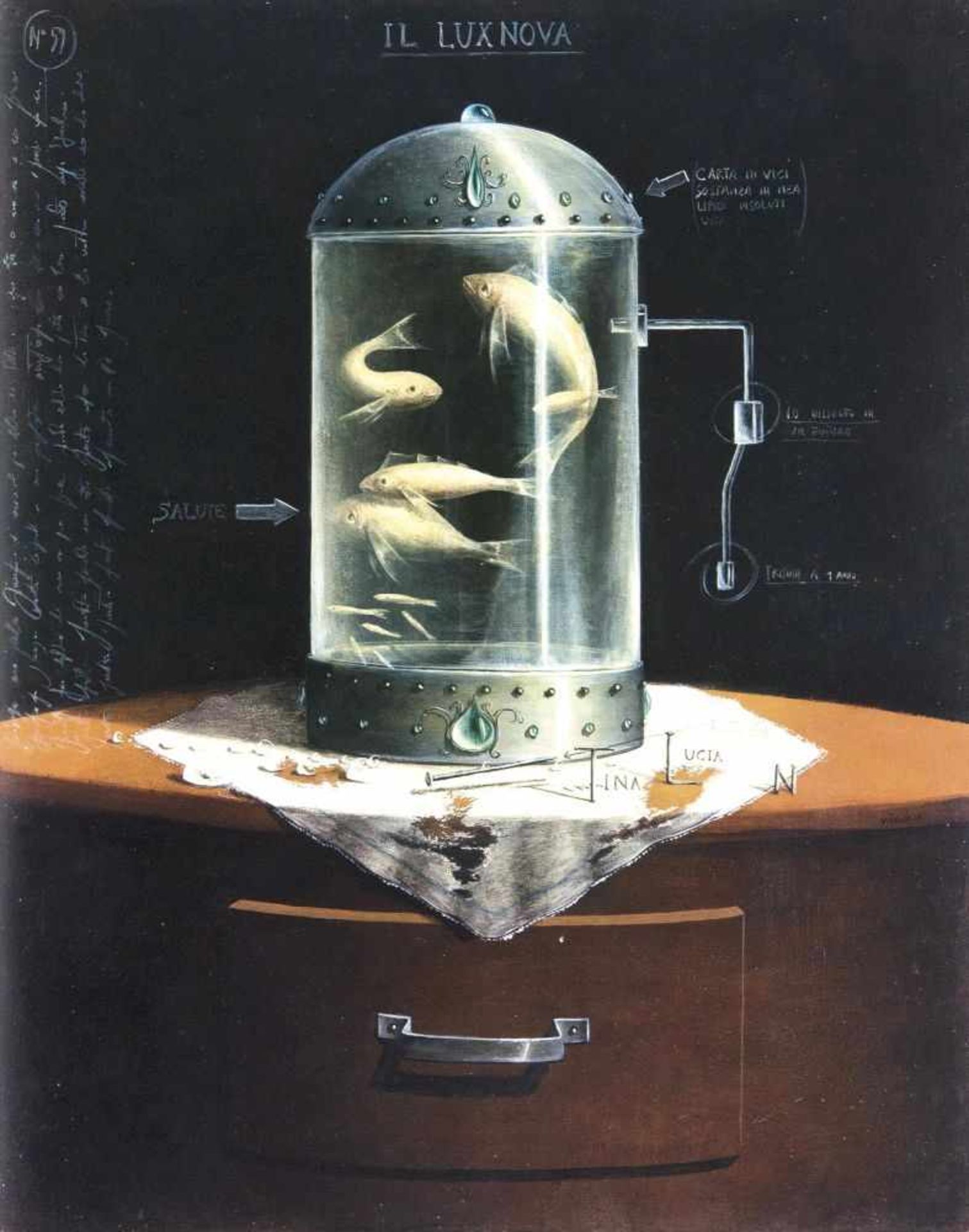 Virgilio(La Spezia 1967)Il Lux NovaMischtechnik/Hartfaser, 50 x 40 cm, betit. und vielfach