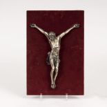 Figur 'Corpus Christi'Deutsch, 19. Jh. Metallguss, silberbronziert. Sog. 'Dreinageltypus' mit zur