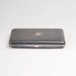 Russisches Zigaretten-Etui mit Niello-VerzierungMoskau, 1865. Silber, innen vergoldet, gest. '84',