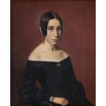 Andreas Herman Hunaeus(Kolding 1814 - Kopenhagen 1866)Portrait einer jungen FrauÖl/Lw., 29 x 23,5