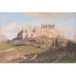 Georg Macco(Aachen 1863 - Genua 1933)Die Akropolis in AthenGouache, 32 x 48 cm, l. u. sign. G. Macco