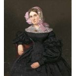 Louis Aumont(Kopenhagen 1805 - Frederiksberg 1879)Bildnis einer DameÖl/Lw./Hartfaser, 22,5 x 20
