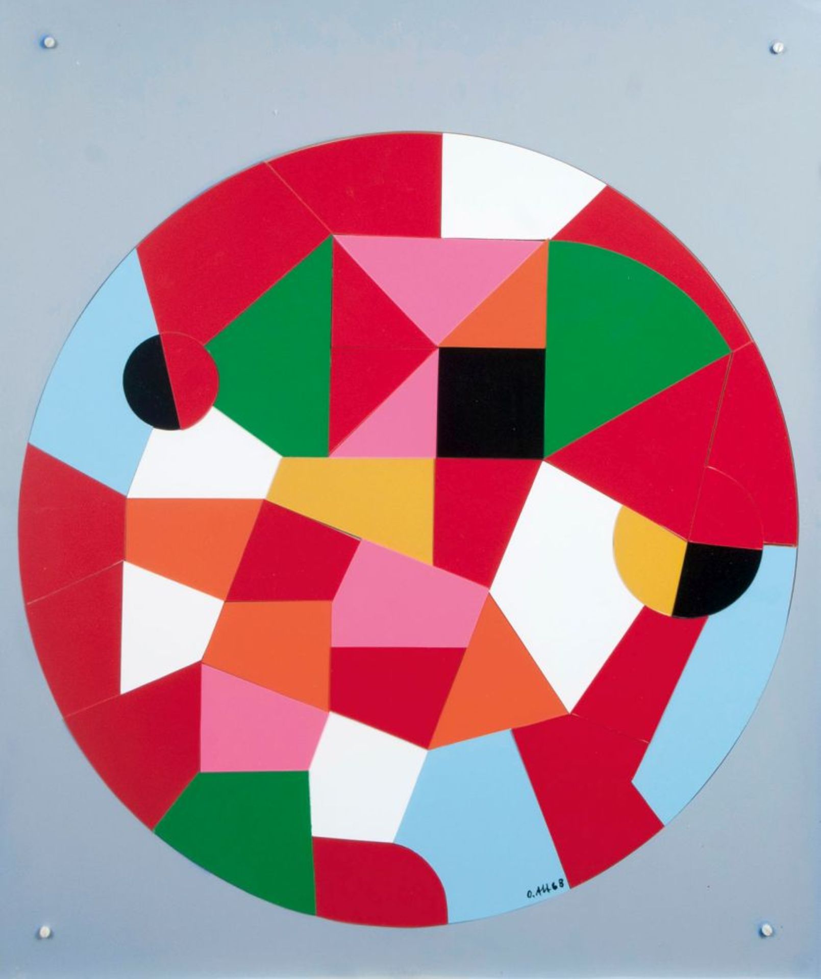 Otmar Alt(Wernigerode 1940)Multiple 'Puzzlespiel'1968. Farbiges Astralon, mit Karton verstärkt. 42