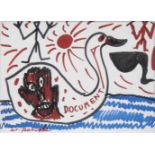 A. R. Penck(Dresden 1939 - Zürich 2017), eigentl. Ralf WinklerDokumentaFarboffset, 10 x 14 cm, l. u.