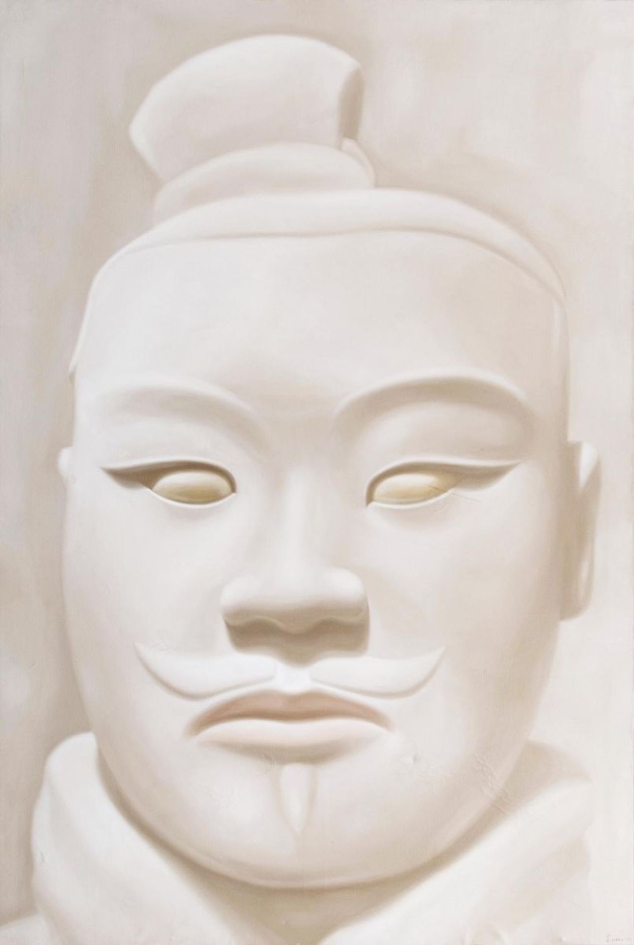 Xiao Li(Nanchong 1969)Krieger Nr. 17Acryl/Lw., 199 x 130 cm, r. u. sign. und dat. Li Xiao 2003,