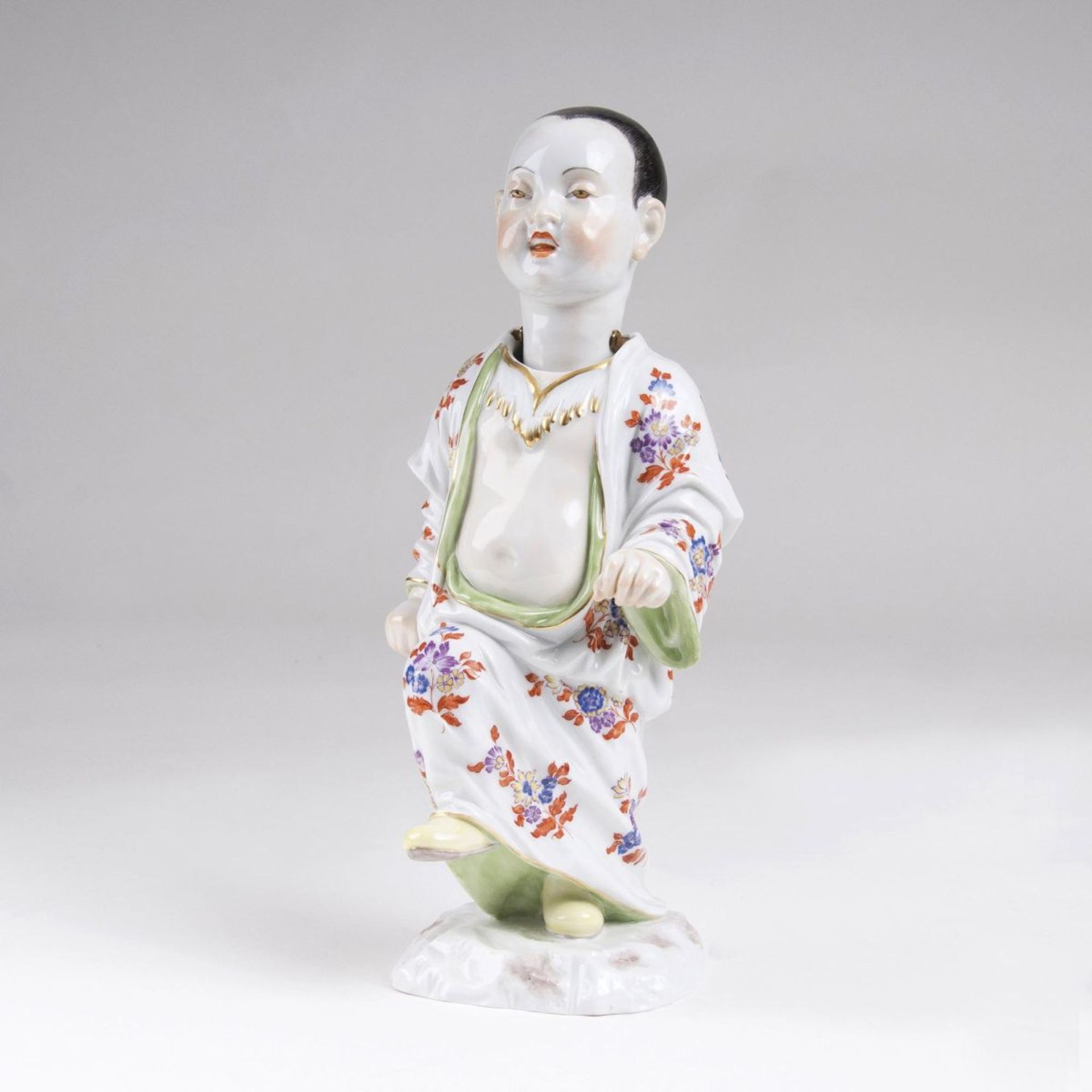 Johann Joachim Kaendler(Fischbach/Sachsen 1706 - Meissen 1775)Figur 'Chinesenkind mit beweglichem