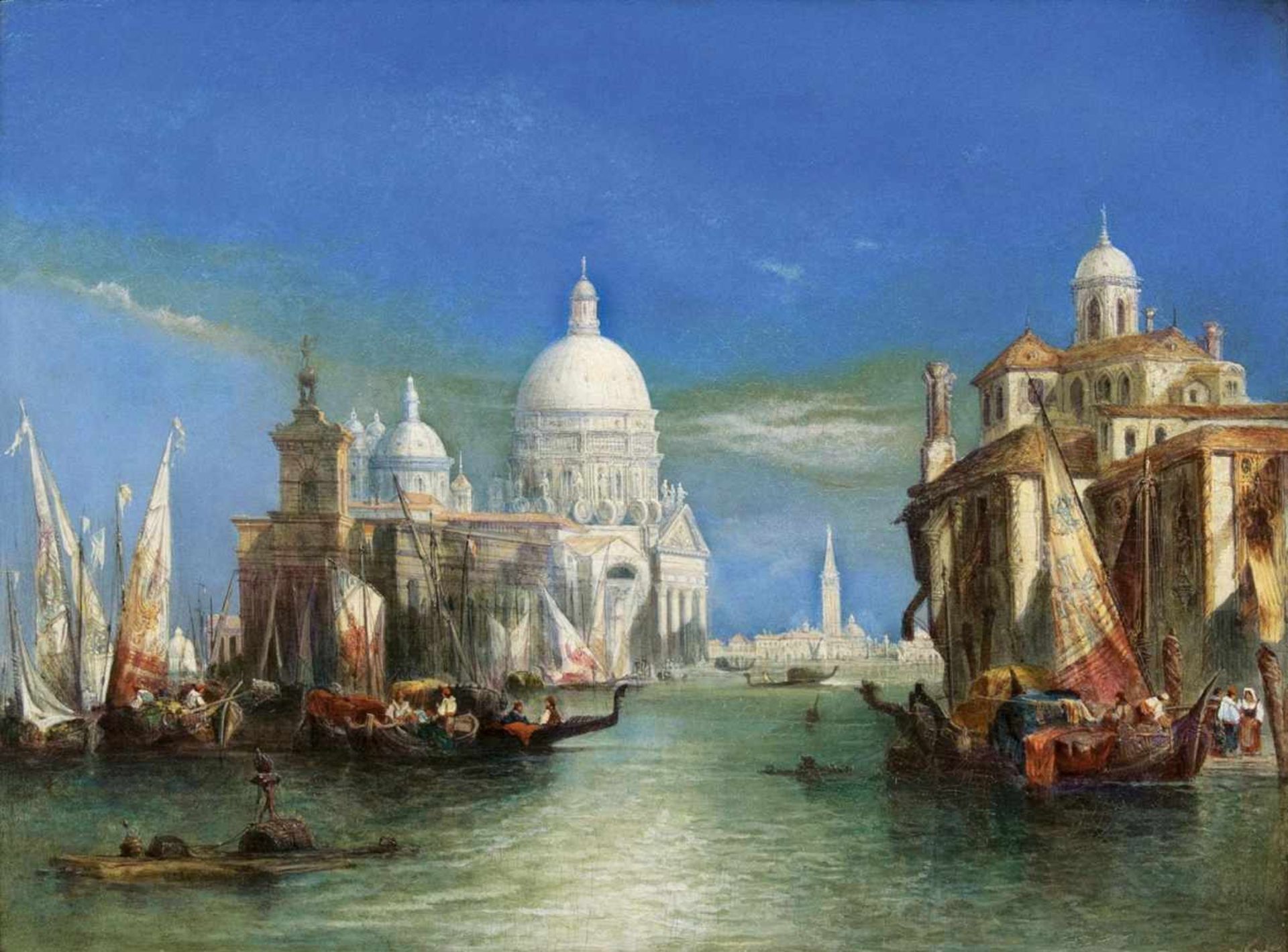 William Leighton Leitch(Glasgow 1804 - London 1883)Venedig mit Santa Maria della SaluteÖl/Lw., 41