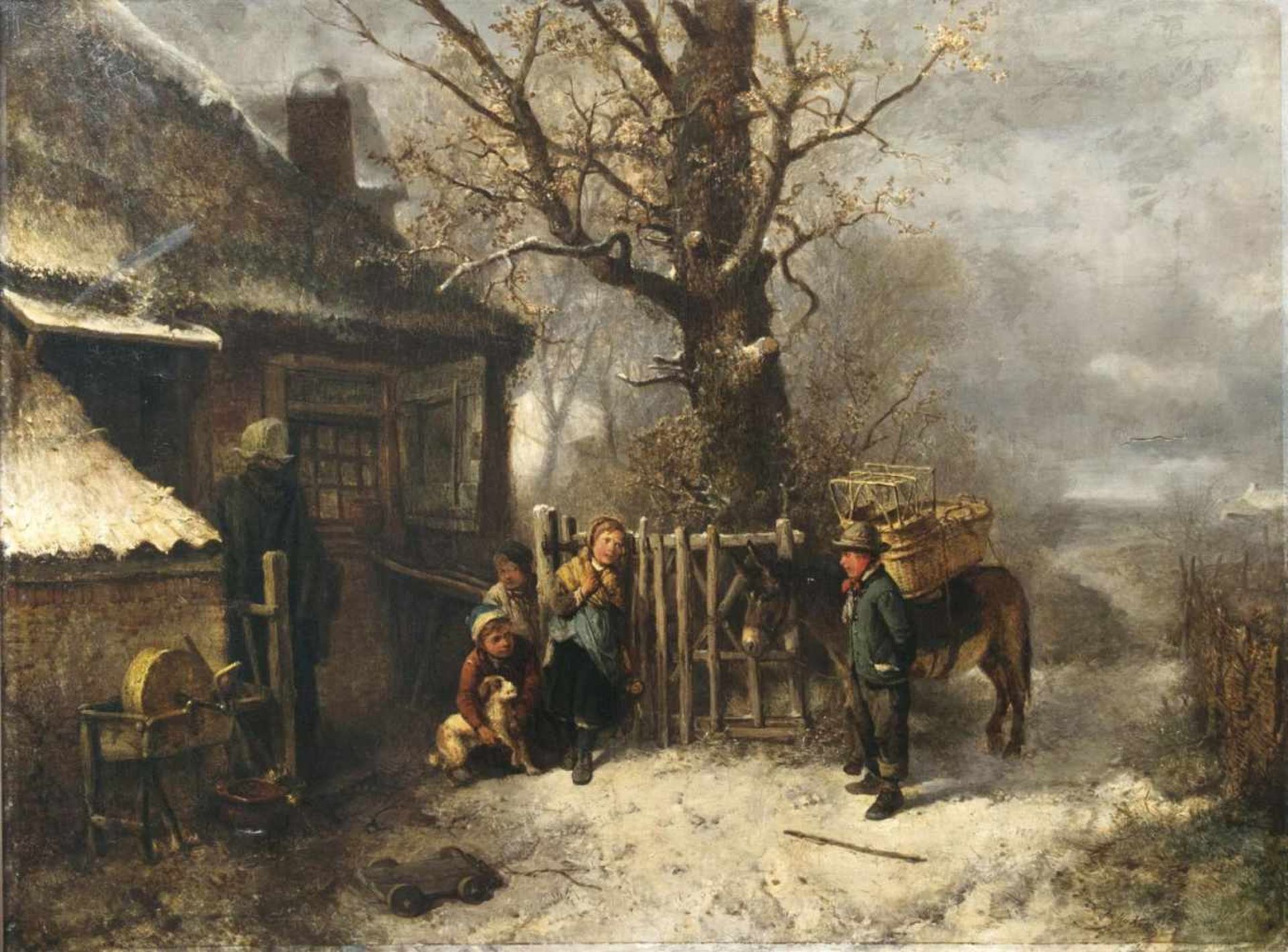 Johan Mari ten Kate(Den Haag 1831 - Driebergen 1910), auch Mari ten KateWinter, Kinder an der