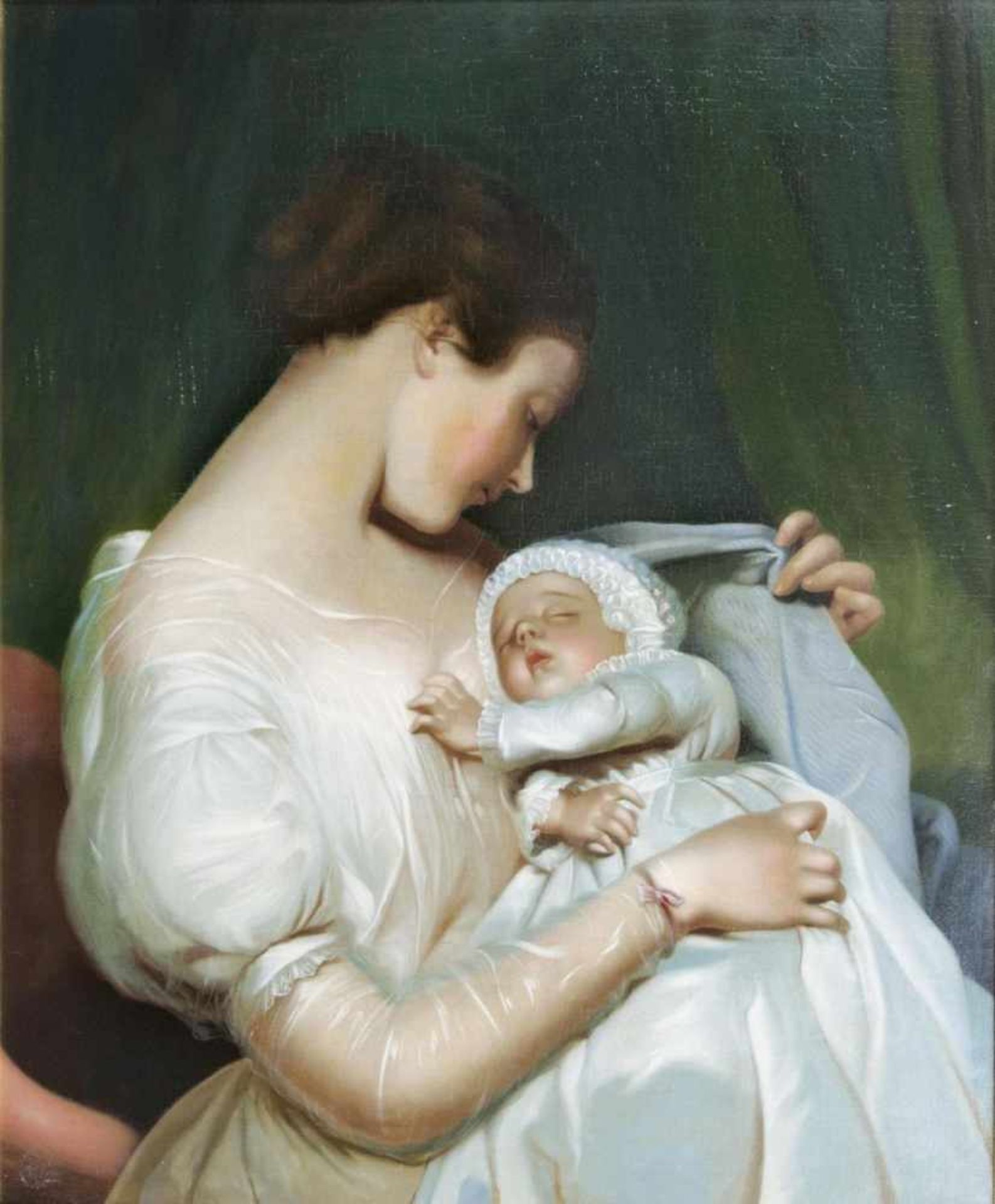 Friedrich von Amerling(Wien 1803 - Wien 1887), zugeschr.Mutter und KindÖl/Lw./Holz, 74,5 x 62,5