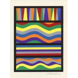 SOL LEWITT - Wavy Horizontal Brushstrokes