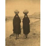 EDWARD S. CURTIS - Zuni Girls at the River