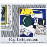 ROY LICHTENSTEIN - Two Paintings: Green Lamp