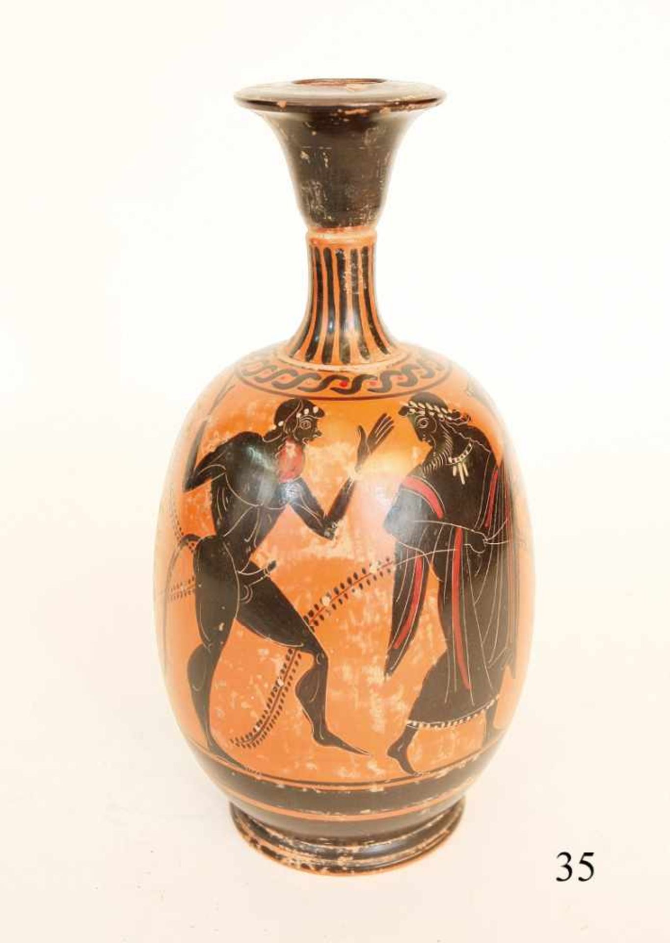 Vase in etruskischem StilTon. 30cm. Zustand: II