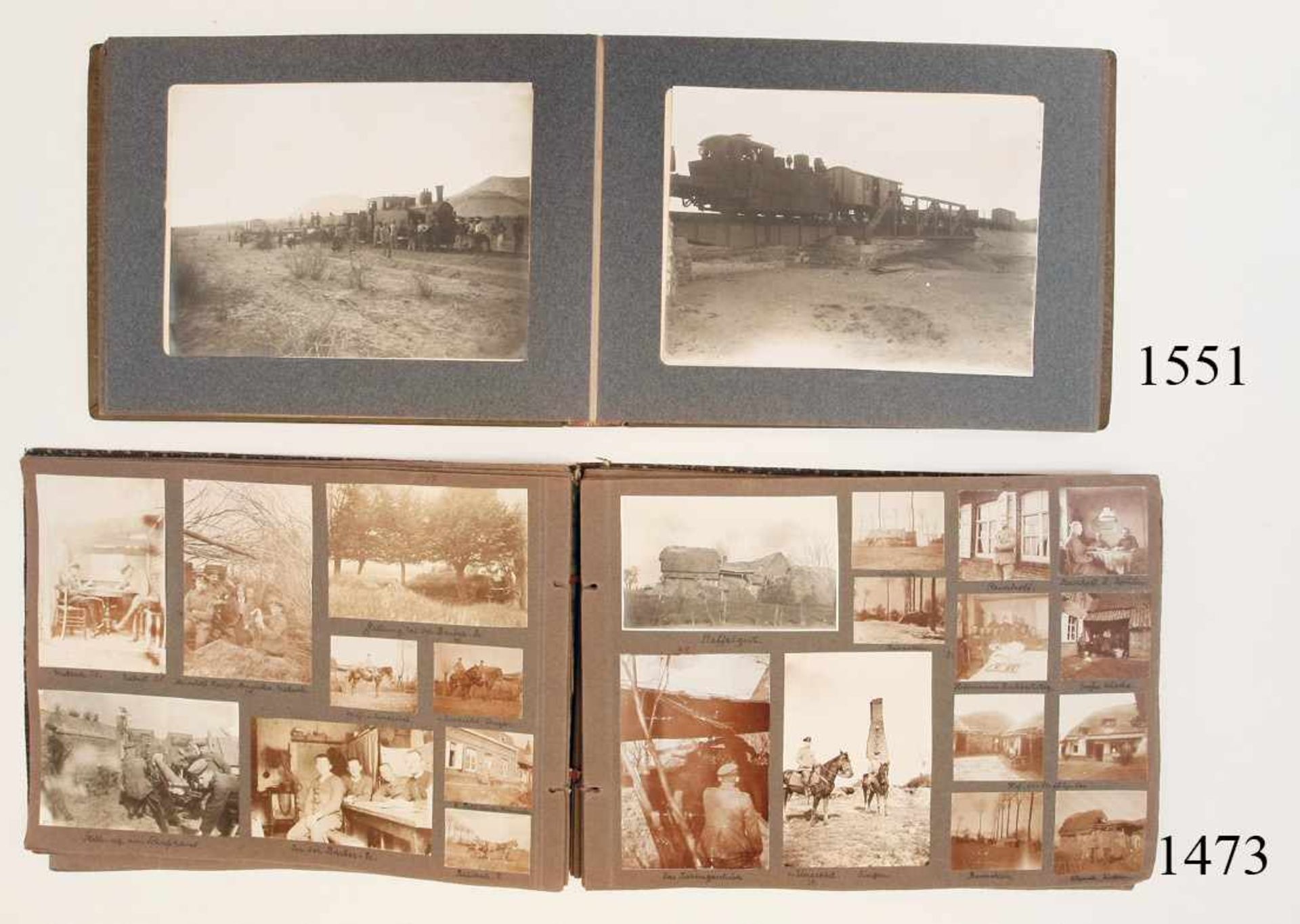 Fotoalbum eines Offiziers, Inf.Rgt.32Vom Ausmarsch 1914 bis zum Kriegsende 1919. Die kompletten