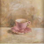 Caryn Scrimgeour (South African 1970-) ROYAL WINTON PETUNIA signed oil on canvas PROVENANCE