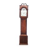 A MAHOGANY LONGCASE COUNTRY CLOCK, JAMES ORAM, SOMERTON, CIRCA 1805 BUYERS ARE ADVISED THAT A