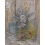 Cecil Higgs (South African 1900-1986) STILL LIFE WITH PROTEA signed and dated 1949 mixed media on