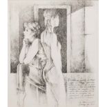 Armando Baldinelli (South African 1908-2002) TWO DANCERS signed and dated 20 January 1979 pencil