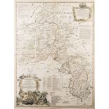 Kitchin, Thomas A NEW AND IMPROVED MAP OF OXFORDSHIRE London: John Bowles, n.d. hand-coloured