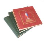 WORLD COLLECTION - 5 ALBUMS WITH STRENGTH IN FRENCH - HIGH VALUE 2 x Ideal Postage Stamp albums with