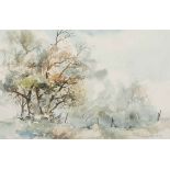 Tim Morris (South African 1941-1989) AUTUMN TREES signed and dated 79 watercolour on paper 33,5 by