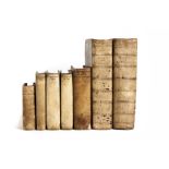 Various SEVEN VELLUM BOUND LEGAL BOOKS 17th and 18th century Papegaey, ofte formulier-boek by Willem
