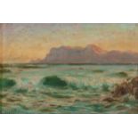 Edward Clark Churchill Mace (South African 1863-1928) FALSE BAY signed oil on board 18 by 27,5cm