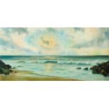 Christopher Tugwell (South African 1938-) SEASCAPE signed oil on canvas laid down on board 59,5 by