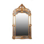 A VENETIAN GILTWOOD MIRROR