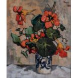 Conrad Nagel Doman Theys (South African 1940-) NASTURTIUMS