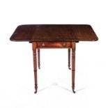 A VICTORIAN MAHOGANY PEMBROKE TABLE