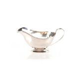 A GEORGE VI SILVER SAUCE BOAT, ADIE BROTHERS LIMITED, BIRMINGHAM, 1949