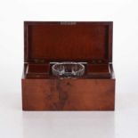 A REGENCY MAHOGANY TEA CADDY