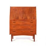 A ROSEWOOD SECRETARY DESK NUMBER 175, DESIGNED AND MANUFACTURED BY BERNHARD PEDERSEN AND SON, 1968