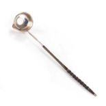 A GEORGE III SILVER PUNCH LADLE