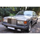 A 1985 ROLLS ROYCE SILVER SPIRIT Colour Sand over Sable with light tan interior, 6.75 litre