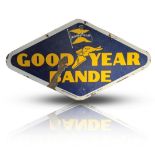 GOOD YEAR TYRES SIGN an original double sided enamel sign