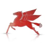 PEGASUS CUT OUT FLYING HORSE 105 by 74cm a large version of this iconic sign in excellent condition