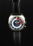 GENTLEMEN'S MEMOSAIL YACHTING WRISTWATCH, circular multi coloured dial with numerous tracks and